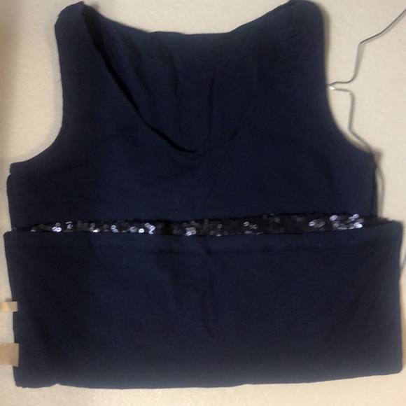Blue sequins sleeveless tang top - kids size XS - Picture 10 of 12